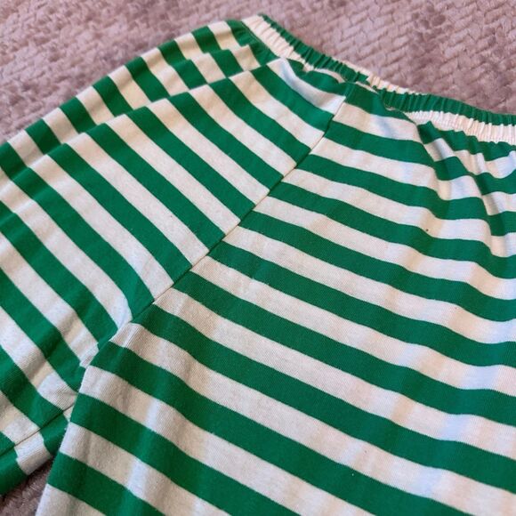 Girl’s Green and White Ruffle Pants Size 6/7 - Picture 10 of 11